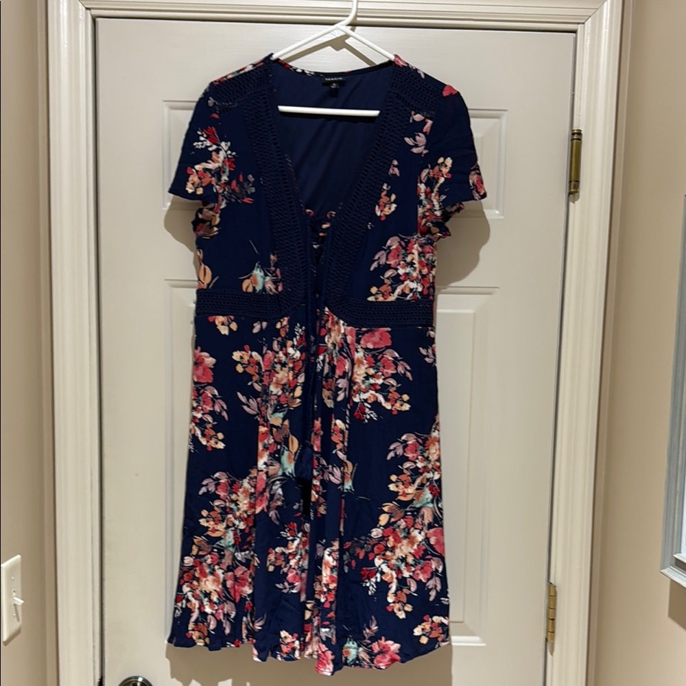 Floral Navy Dress torrid size 0
